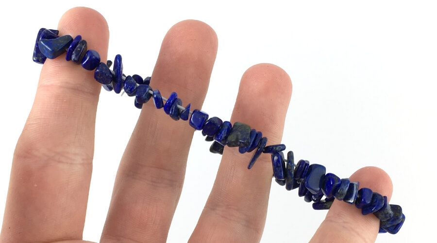 Náramek lapis lazuli na gumičce