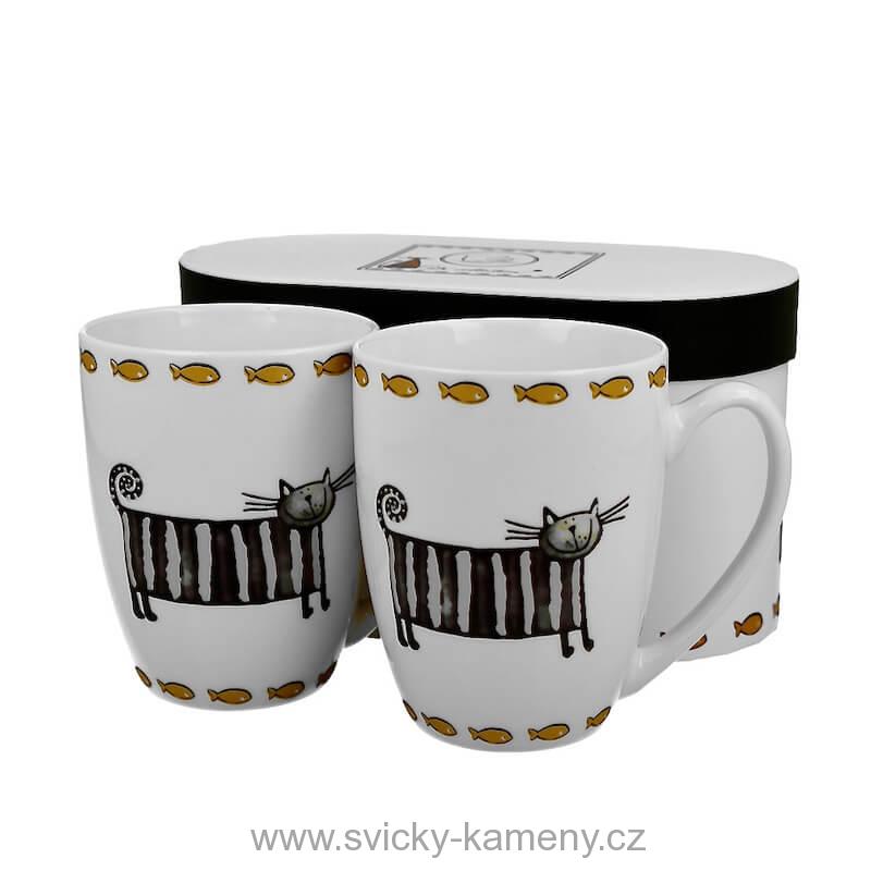 DÁRKOVÝ HRNEK KLASIK 380 ml KLASICKÉ KOČKY sada 2kusy