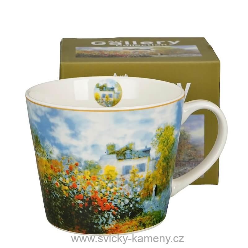 DÁRKOVÝ HRNEK PROSTY 610 ml CLAUDE MONET "Zahrada v Argenteuil"