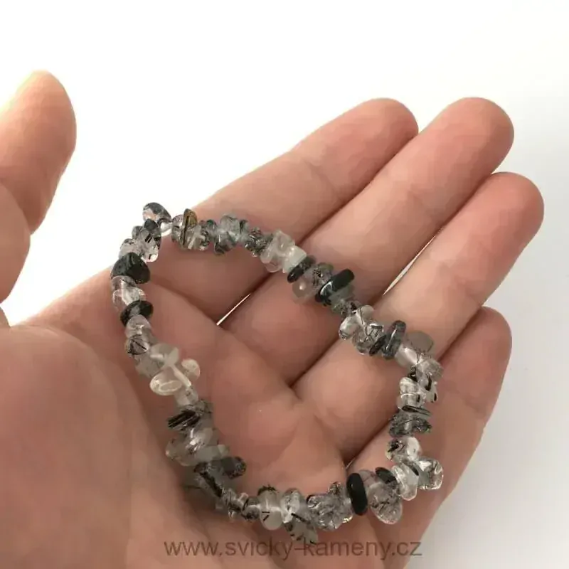 NÁRAMEK KŘIŠŤÁL S TURMALÍNEM