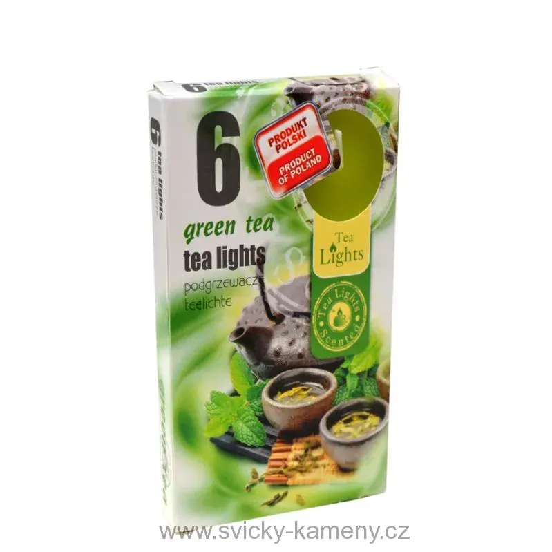 ČAJOVÉ SVÍČKY VONNÉ - GREEN TEA      