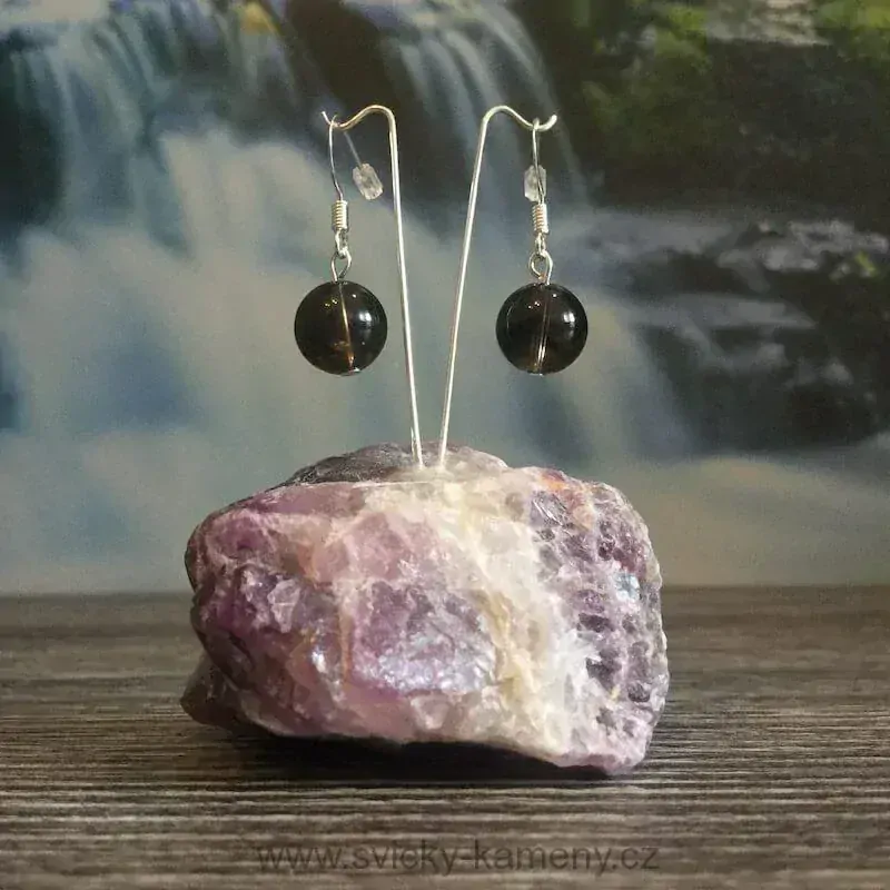 NÁUŠNICE Z KORÁLKŮ ZÁHNĚDA 10mm