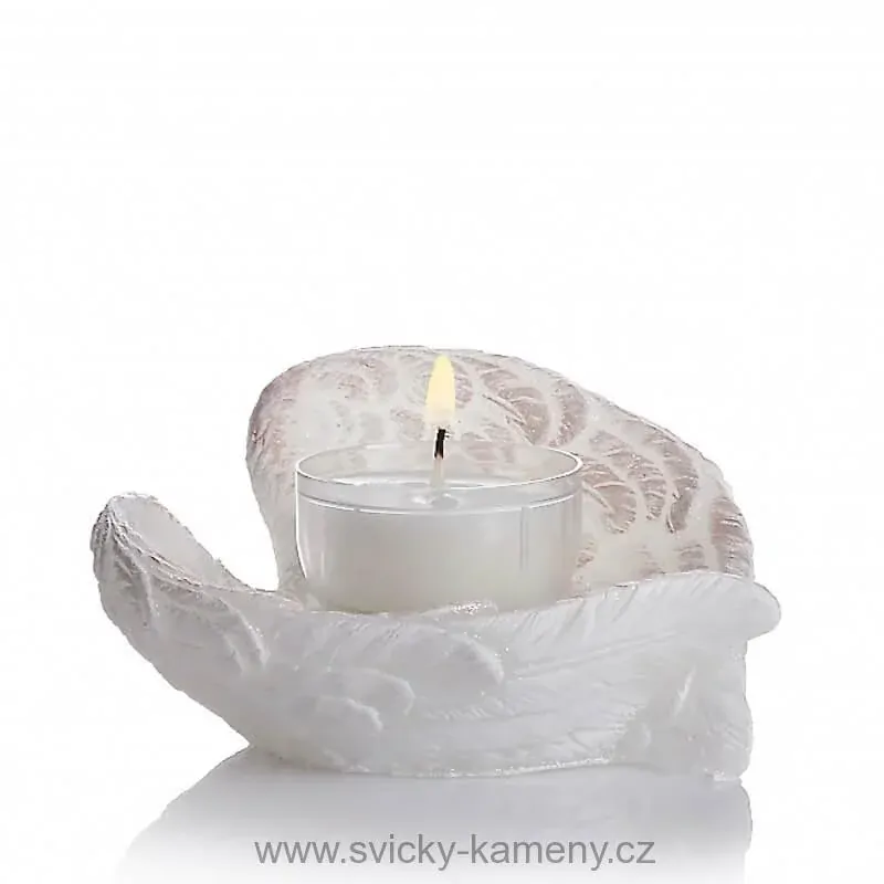 SVÍČKA VÁNOČNÍ DÁRKOVÁ ANDĚLSKÁ KŘÍDLA LAMPION 60x115 mm 