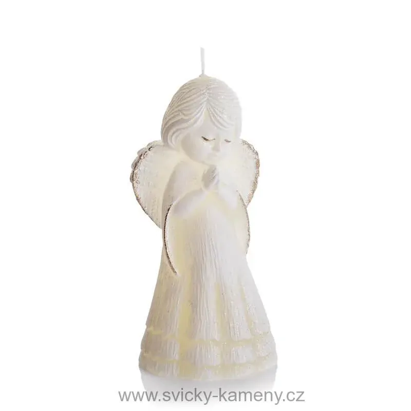 SVÍČKA VÁNOČNÍ DÁRKOVÁ ANDĚL 110mm   V KRABIČCE