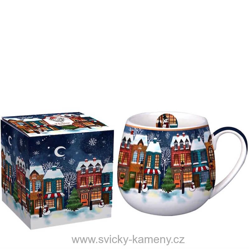 DÁRKOVÝ HRNEK BUCLATÝ 430 ml VÁNOČNÍ MĚSTO