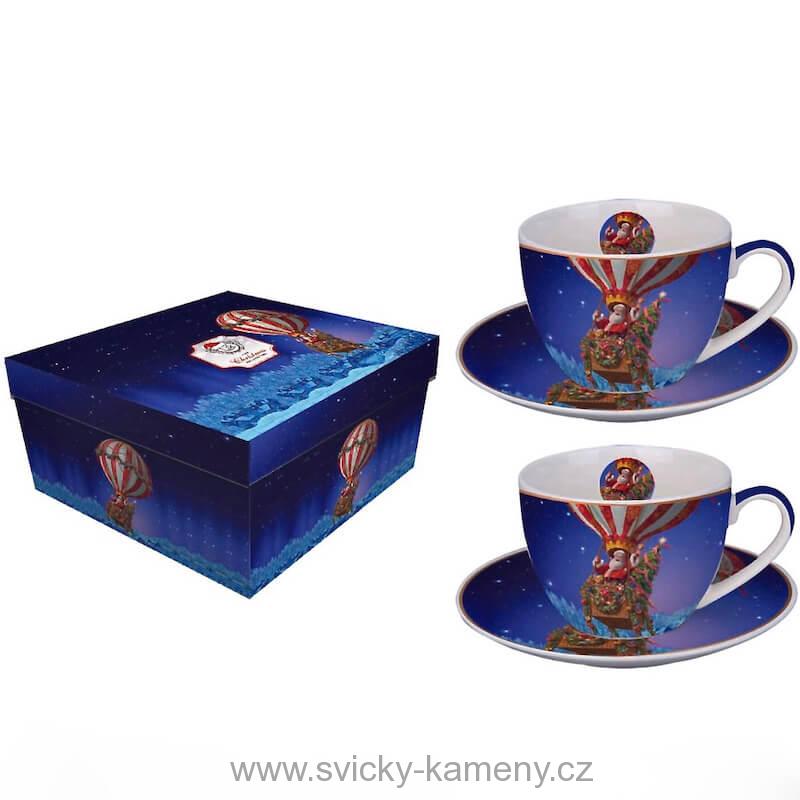DÁRKOVÝ ŠÁLEK S PODŠÁLKEM 280 ml VÁNOČNÍ NOC ZÁZRAKŮ  2kusy