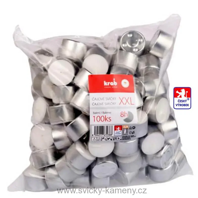SVÍČKA ČAJOVÁ 100 ks BEZ VŮNĚ XXL