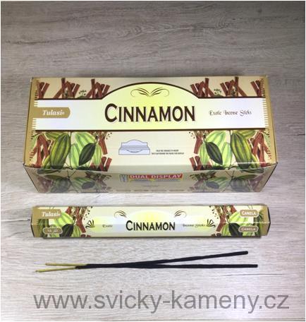 VONNÉ  TYČINKY - CINNAMON        6 tubusů po 20 kusech      