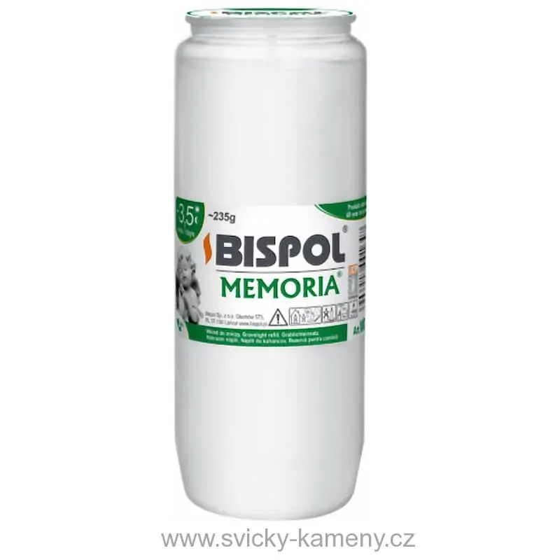 SVÍČKY HŘBITOVNÍ 24 kusů OLEJOVÉ BÍLÉ WO4 235g.