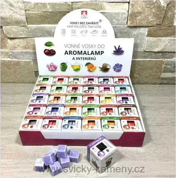 VONNÝ VOSK DO AROMALAMP A INTERIÉRŮ - MIX 30 DRUHŮ VŮNÍ