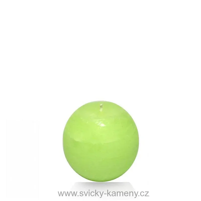 SVÍČKA DÁRKOVÁ VONNÁ ZELENÝ ČAJ RUSTIK KOULE 60 mm