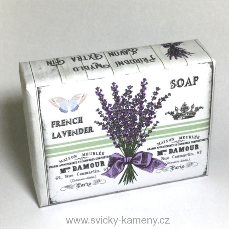 Přírodní luxusní mýdlo 200g. FRENCH LAVENDER