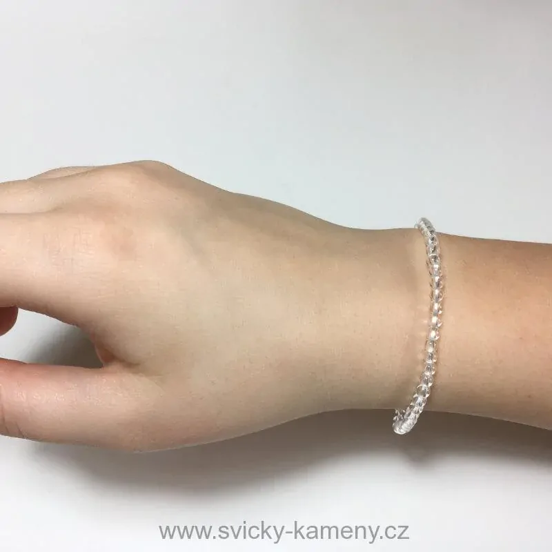 NÁRAMEK Z KORÁLKŮ - KŘIŠŤÁL 4mm