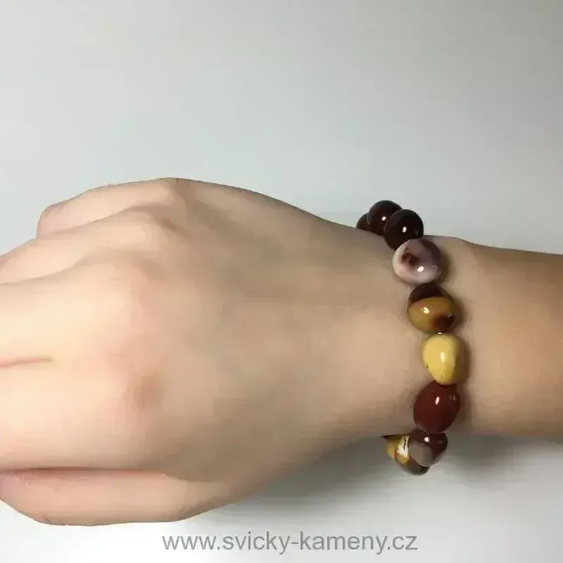 NÁRAMEK Z KORÁLKŮ - TROMLOVANÝ MOKAIT 