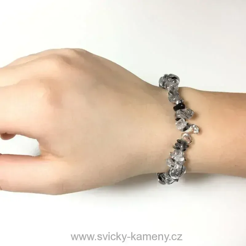 NÁRAMEK KŘIŠŤÁL S TURMALÍNEM