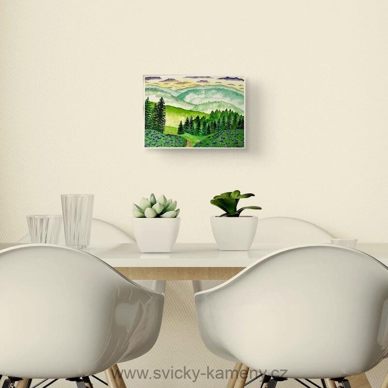 CESTA ZA SLUNCEM Akvarelový obraz - A4 formát