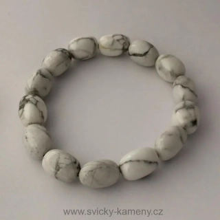 NÁRAMEK Z KORÁLKŮ - TROMLOVANÝ MAGNEZIT 