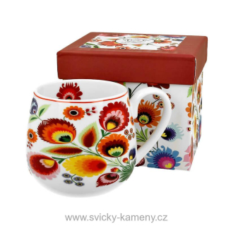 DÁRKOVÝ HRNEK BUCLATÝ 430 ml PAVÍ OKO světlý