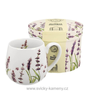 DÁRKOVÝ HRNEK BUCLATÝ 430 ml KLASICKÁ LEVANDULE