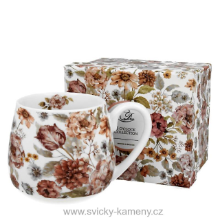 DÁRKOVÝ HRNEK BUCLATÝ 430 ml PASTELOVÉ KVĚTY