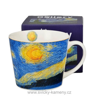 DÁRKOVÝ HRNEK PROSTY 610 ml VINCENT VAN GOGH "Hvězdná noc"