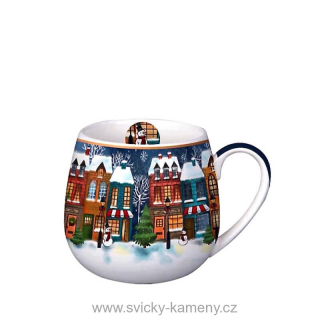 DÁRKOVÝ HRNEK BUCLATÝ 430 ml VÁNOČNÍ MĚSTO