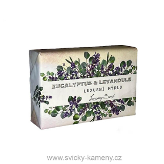 Přírodní luxusní mýdlo 200g. EUCALYPTUS A LEVANDULE