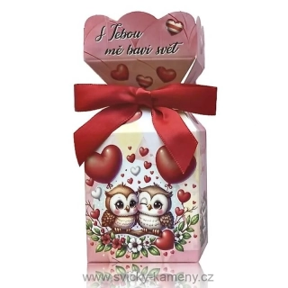 Dárkové mýdlo v krabičce S TEBOU MĚ BAVÍ SVĚT 90g.