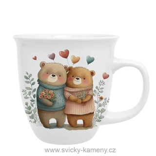 DÁRKOVÝ HRNEK VYSOKÝ 650ml ZAMILOVANÍ MEDVÍDCI