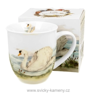 DÁRKOVÝ HRNEK ANIMALS 400 ml PŮVABNÁ LABUŤ