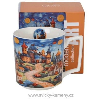 DÁRKOVÝ HRNEK MODERN 450 ml POHÁDKOVÁ KRAJINA