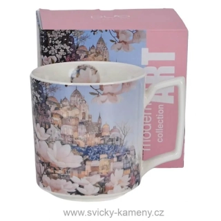 DÁRKOVÝ HRNEK MODERN 450 ml MĚSTO MAGNOLIÍ