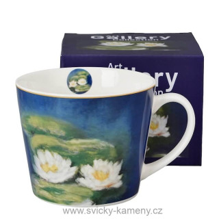 DÁRKOVÝ HRNEK PROSTY 610 ml CLAUDE MONET "Lekníny"